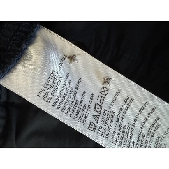 Tommy Bahama Shorts Mens 40 Navy Stretch Chino 9 In Inseam Cotton Tencel Blend - Picture 10 of 11